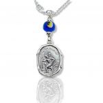 Silver 925° car charm with Saint Christopher (code M2331)